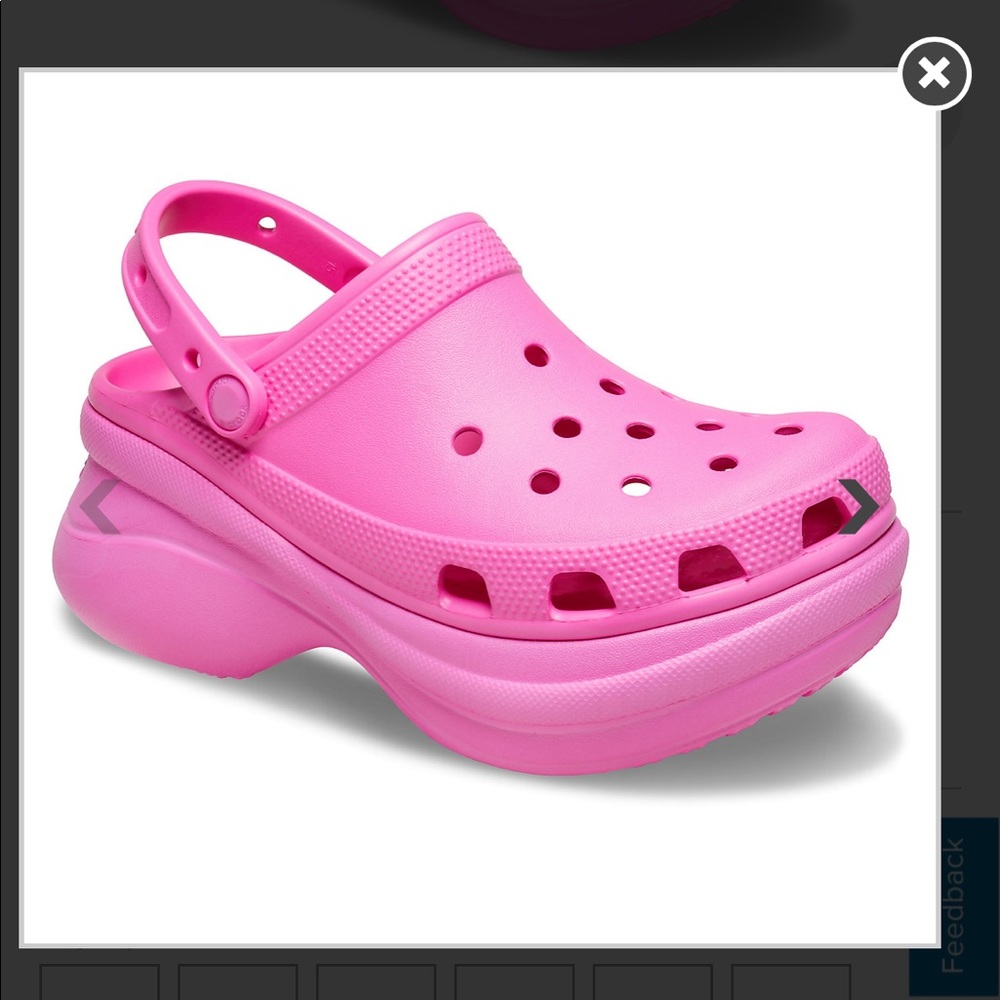 pink & white Women's Crocs Classic Bae Clog